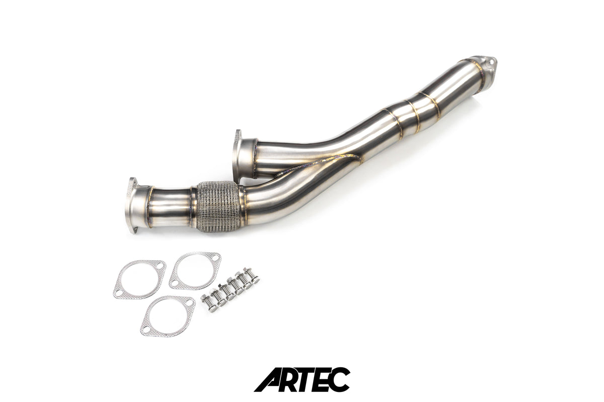 日産 RB26DETT ツイン 3.5インチ ストックフレーム フロントパイプ