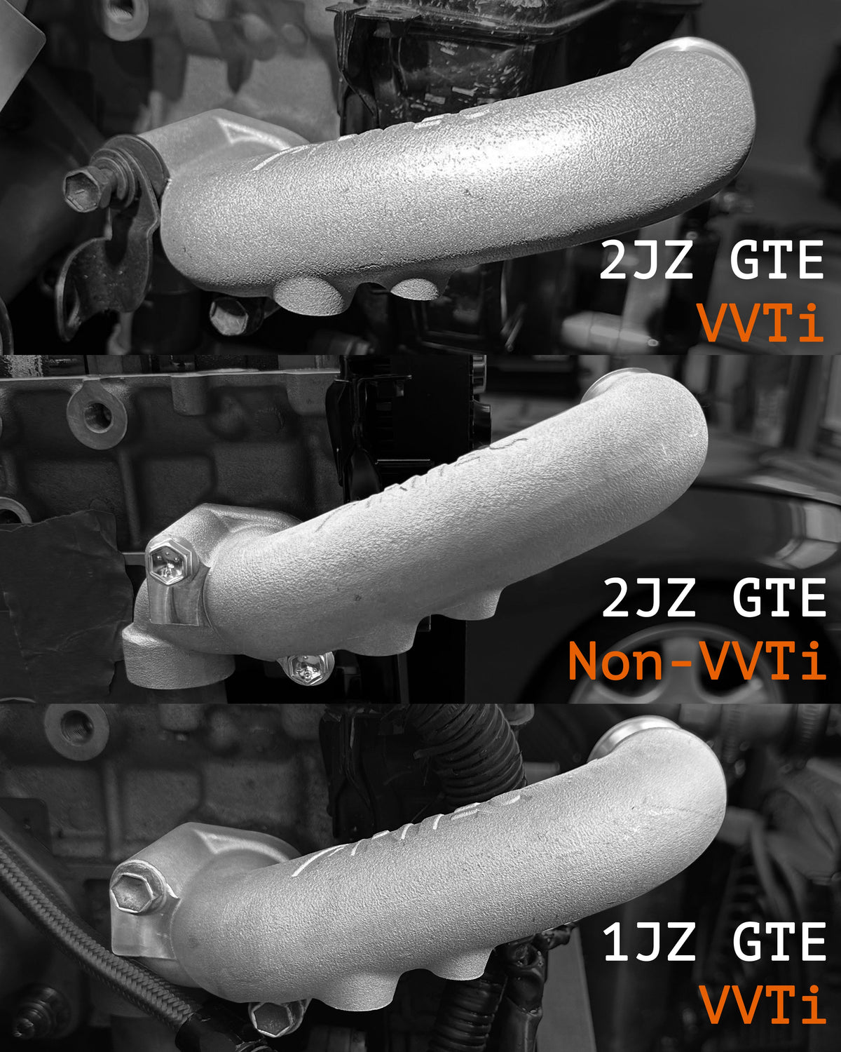 トヨタ 2JZ-GTE アッパーウォーターアウトレットパイプ